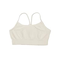 Kurve Girls' Nylon & Spandex Blended Crop Training Bra, UV Protective Fabric UPF 50+ (Made with Love in The USA)