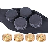 Moxa Cone Box Include 4 Boxes, Portable Moxibustion Moxa Cone Burner Box Set - Moxibustion Box with Carry Band for Back Pain, Leg, Waist, Acupuncture Point/NO Moxa Cone (B)