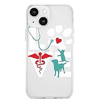 Veterinarian Love Cat and Dog Veterinary Phone Case Drop Protective Funny Graphic TPU Cover for iPhone 13 Pro Max/iPhone 13 Pro/iPhone 13/iPhone 13 Mini IPhone13 Mini