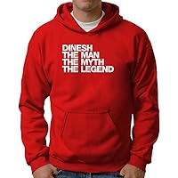 Dinesh The Man The Myth The Legend Left Aligned Hoodie