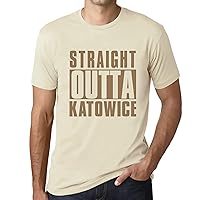 Men's Graphic T-Shirt Straight Outta Katowice Short Sleeve Tee-Shirt Vintage Birthday Gift Novelty Tshirt