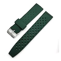 Rubber Strap Soft Sport Silicone Wrist Band for Seiko SRP777J1 20mm 22mm Men Waterproof Diving Replacement Watchband (Color : Green, Size : 22mm)