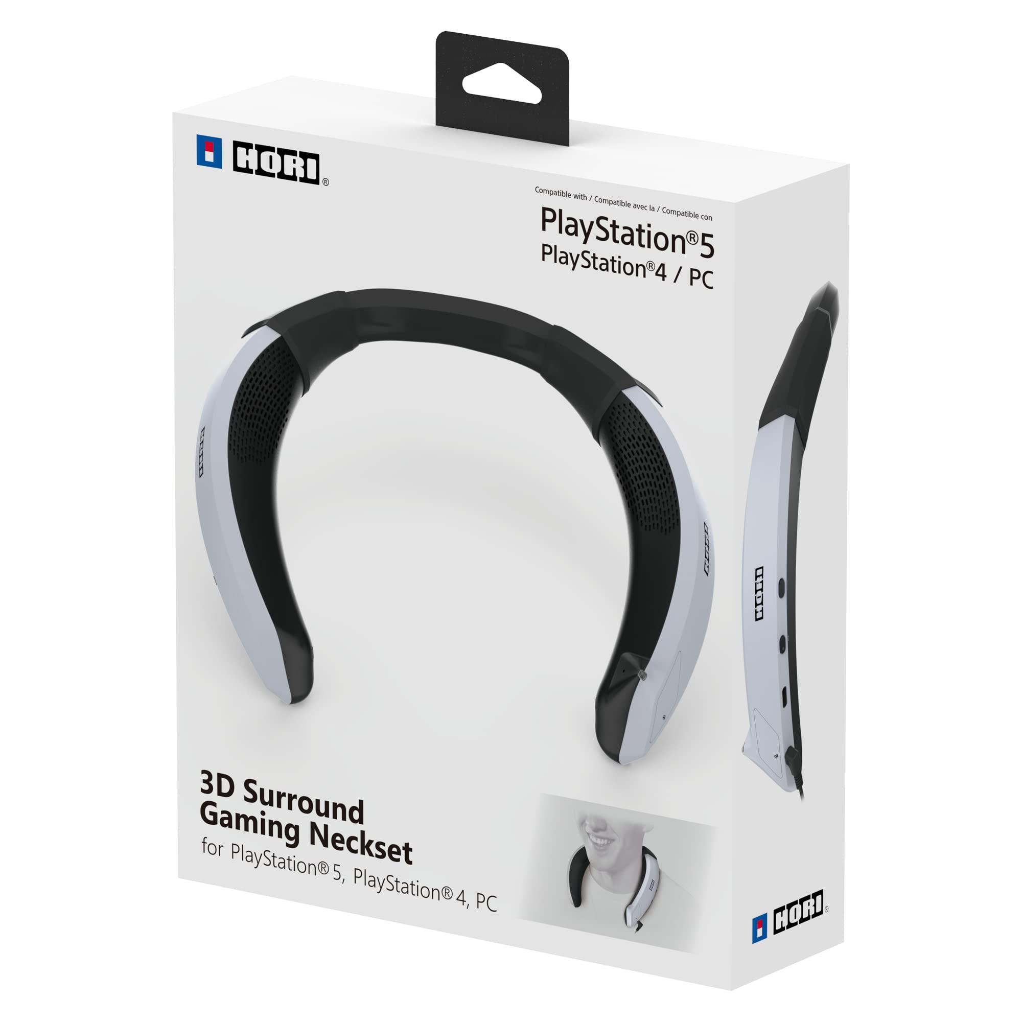 HORI 3D Surround Gaming Neckset - Wired Wearable Speaker for PS5, PS4, PC - Playstation 5