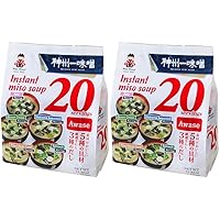 Miko Brand Miso Soup 20 Piece Value Pack, Awase, 11.36 Ounce (Pack of 2)