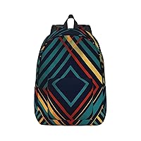 Casual Backpacks Abstract Geometric striped Printed Lightweight Travel Rucksack Daypack for Men Women Laptop Backpacks