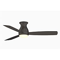 Fanimation FPS8355BGRW Hugh 52 3-Speed AC Ceiling Fan LED Light Kit and Remote Control - Wet Rated, Inch, Matte Greige, 52-Inch