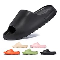 Cloud Slides for Women and Men, Non Slip Thick Sole Pillow Slippers, Unisex Quick Drying Super Soft Comfort Shower Shoes, Adult Lightweight Open Toe Beach Platform Slide Sandals for Indoor Outdoor