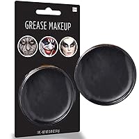 Black Grease Makeup - 0.49 oz. (Pack of 1) - Pigmented & Long-Lasting Formula Perfect for Halloween & Theatrical Performances
