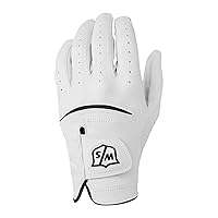Wilson Sporting Goods Staff Staff Model Golf Glove - Men's Left Hand Cadet, Medium, White (WGJA00649M)