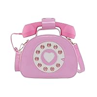 SUKUTU Telephone Shaped Purse Shoulder Crossbody Tote Bags Women Retro Phone Top-Handle Handbags for Girls