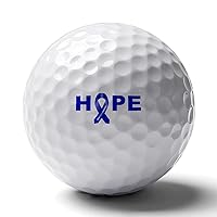 Hope Colon Cancer Ribbon Personality Golf Ball Ultimate Performance Golf Balls for Distance and Control