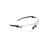Allen Company Keen Shooting Safety Glasses for Men and Women - Clear Lenses - ANSI Z87.1+ and CE Rated - Black/Gray