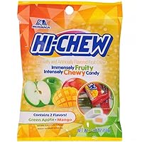 Hi-Chew Fruit Chews, 2 flavors, Green Apple, Mango