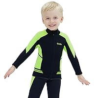 Kids Wetsuit Jackets, 2mm Wetsuits Tops Neoprene Long Sleeve for Water Sports Diving Surfing Swimming