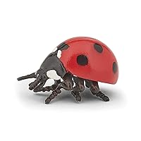 Papo -hand-painted - figurine -Wild animal kingdom - Ladybug -50257 -Collectible - For Children - Suitable for Boys and Girls- From 3 years old