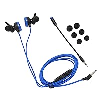 3.5mm Gaming Earphone Stereo Noise Cancelling Wired Game Earbuds with Detachable Adjustable Mic
