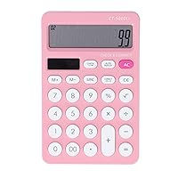 Solar Calculator Solar Battery Dual Power Supply Business Type Candies Color Office Calculator£¨15.5 x 10 x 3.5cm / 6.1 x 3.9 x 1.4in£©(Pink), Solar Calculator Solar Battery Dual Power Supply BSola