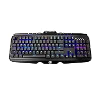 IOGEAR HVER PRO X RGB Optical-Mechanical Keyboard GKB730-BN PC Gaming RGB Lighting Keyboard, Brown Switches, 25X Faster, Waterproof 104-Key PC Keyboard