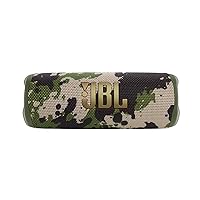 JBL Flip 6 - Portable Bluetooth Speaker, Powerful Sound and deep bass, IPX7 Waterproof, PartyBoost for Multiple Speaker Pairing, Home, Outdoor Travel (Squad) (Renewed) Camouflage