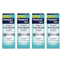 Monistat Soothing Care Itch Relief Cream, 1 Ounce Tube -4 Tubes Total