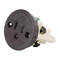 SCRBR Tamper-Resistant Self-Contained Receptacle 15 Amp 120 Volt Brown