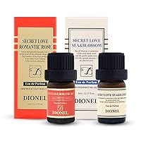 Dionel Secret Love inner perfume fragrance oil for underwear women Long-lasting feminine scent Romantic Rose 5ml(0.17fl.oz) + Sea & Blossom 5ml(0.17fl.oz)