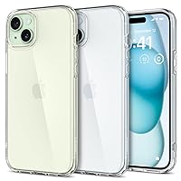 Spigen Ultra Hybrid Designed for iPhone 15 Case (2023), [Anti-Yellowing] [Military-Grade Protection] - Crystal Clear