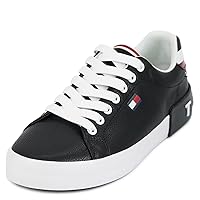 Tommy Hilfiger Rezz Men's Sneakers, Tricolor Color, BLK01/Black, Black x Multicolor, Size 9, BLK01/ BLACK Black x Multicolor
