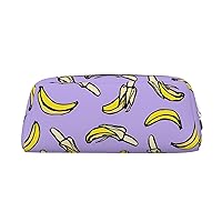 Pencil Case Pencil Pouch Pen Bag Unique Banana Fruit Printed Stationery Organizer With Zipper Pencil Pen Case Cosmetic Bag For Office Travel Coin Pouch One Size