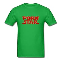 Men's Porn Star T-Shirts bright green Medium