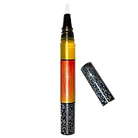 Cuticle Oil Pen for Nails - Nail Strengthener & Growth Treatment Serum for Damaged Nails, Hangnails w/Jojoba cuticle oil—Bali Mango Fragrance - Holo Glitter Pen