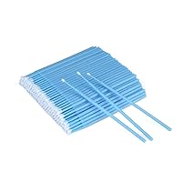G2PLUS 500PCS Cotton Swabs, Disposable Micro Applicators Brush for Makeup and Personal Care Cosmetic Micro Brush, Micro Swabs for Eyelash Extensions, Nails, Eyeliner (Head Diameter: 2.5mm/0.098'')