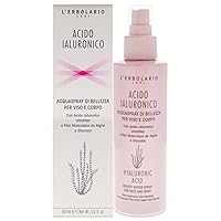 Hyaluronic Acid Beauty Water Spray For Face And Body - Extra Fine Texture And Tone - Refreshes The Skin - Providing An Instant Feeling Of Comfort - For Less Visible Pores - 5 Oz Body Spray