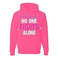 In This Family No One Fights Alone Breast Cancer Awareness Hoodies