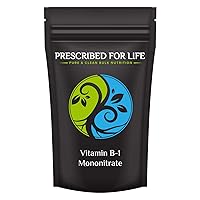 Prescribed For Life Vitamin B1 Mononitrate Powder | Thiamine B1 Supplement | B1 Vitamin to Support Overall Health and Wellness | Vegan, Gluten Free, Non GMO (1 kg / 2.2 lb)