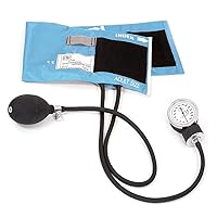 Prestige Medical Premium Adult Aneroid Sphygmomanometer, Ceil Blue