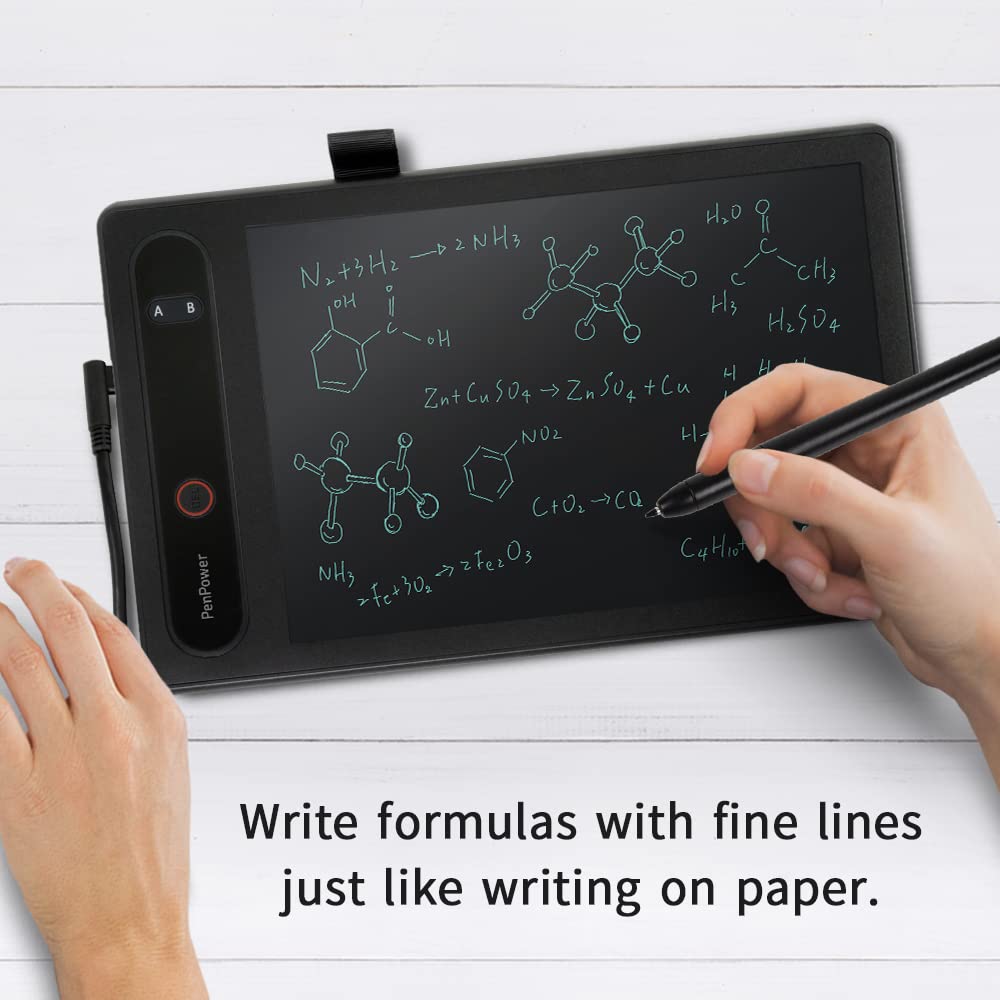 PenPower RemoteGo LCD Writing Pad | 2nd Generation | Visible Handwriting | 3-in-1 Software with Digital Whiteboard, Annotation, and Screen Recording | for Online Course Recording and Remote Teaching