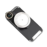 Ztylus 4-in-1 Revolver Lens Smartphone Camera Kit for Apple iPhone 7: Super Wide Angle, Macro, Fisheye, CPL, Protective Case, Phone Camera, Photo Video (Silver)