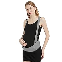 CUSMA Maternity Belt for Hip, Pelvic, Lumbar And Lower Back Pain Relief - Pregnancy Belly Support Band And Abdominal Binder,Gray,L