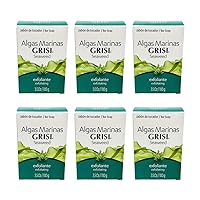 6pk - Seaweed Soap - Jabon de Algas Marinas - Grisi (3.5 Oz. X 6 Units)