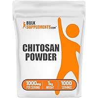 BULKSUPPLEMENTS.COM Chitosan Powder - Fiber Supplement - Chitosan 1000mg - Chitosan Supplements for Kidney - from Shellfish - 1000mg per Serving, 1000 Servings (1 Kilogram - 2.2 lbs)