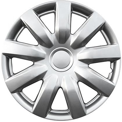 15 inch Hubcaps Best for 2004-2006 Toyota Camry - (Set of 4) Wheel Covers 15in Hub Caps Silver Rim Cover - Car Accessories for 15 inch Wheels - Snap On Hubcap, Auto Tire Replacement Exterior Cap