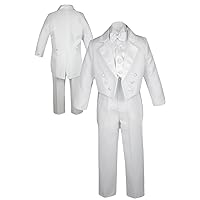 Boys Suits White Bow Tie Vest Sets Tail Outfit Tuxedos Baby Toddler Teens