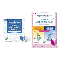 Bundle of Hyland's Naturals Baby Organic Calming Balm + Organic Daytime/Nighttime Oral Soothing Gel Combo Pack