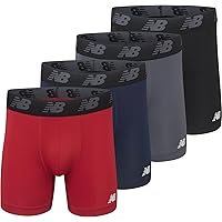 New Balance Men Performance No Fly Boxer Brief (4 Pack)