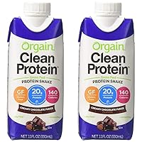 Orgain Whey Protein Shk Chocolate Fudge, 11 oz (Pack of 2)