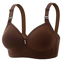 Bras Wireless Women Fashion Casual Breathable Tube Top Bra Underwear Without Steel Ring Gathering and Adjusting Bro Medium Bra Tight Sports Bras for Women