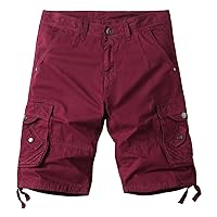 Men's Cargo Shorts Casual Lightweight with Multi Pockets Sports Pocket Workwear Loose Shorts Jogging Shorts
