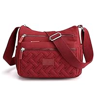 Crossbody Bag Womens Multi Pocket Casual Waterproof Shoulder Messenger Bag Handbag for Daily Use Travel
