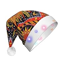 Psychedelic Celestial Sun Moon Planet Christmas Hat Men Womans Party Supplies Unisex Party Supplies For Party Party Hats